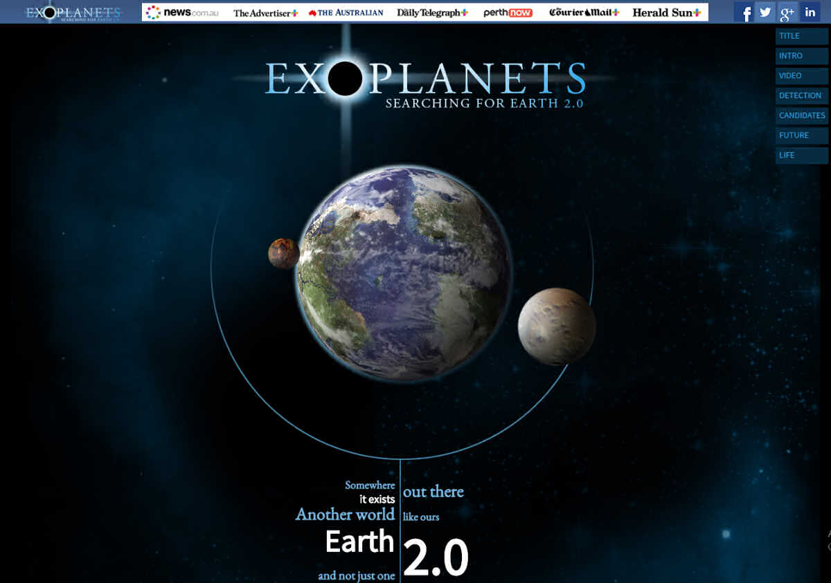 Exoplanets interactive - News Corp Australia